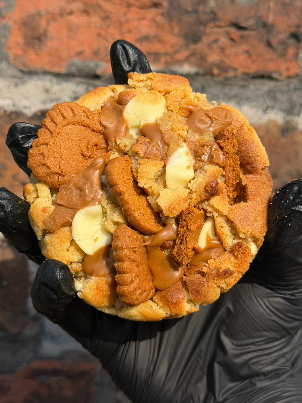 BISCOFF AND WHITE CHOCOLATE LOADED COOKIE